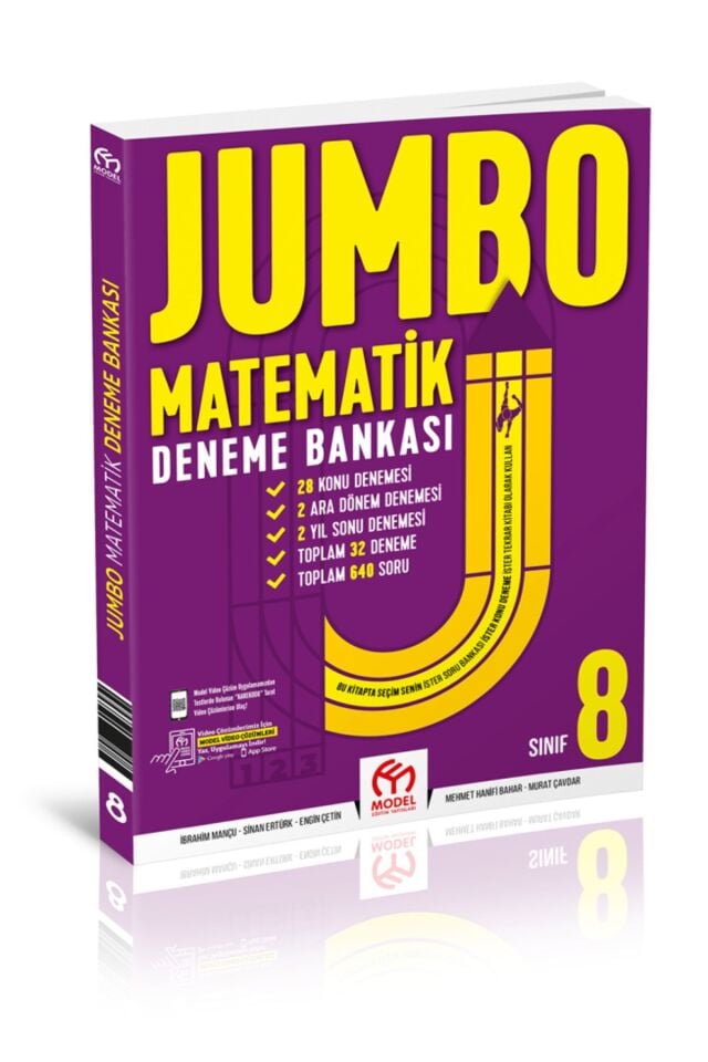 Model Eğitim Yayınları 8. Sınıf Matematik Deneme Bankası Jumbo
