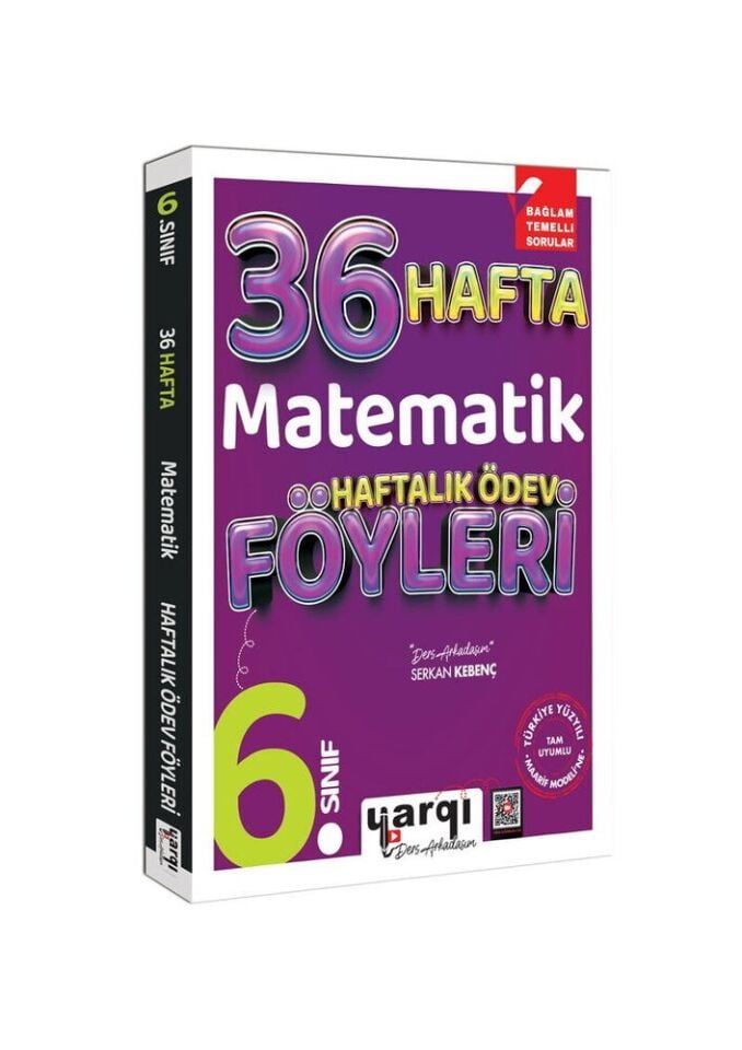 Yargı Yayınları 6. Sınıf 36 Hafta Matematik Haftalık Ödev Föyleri