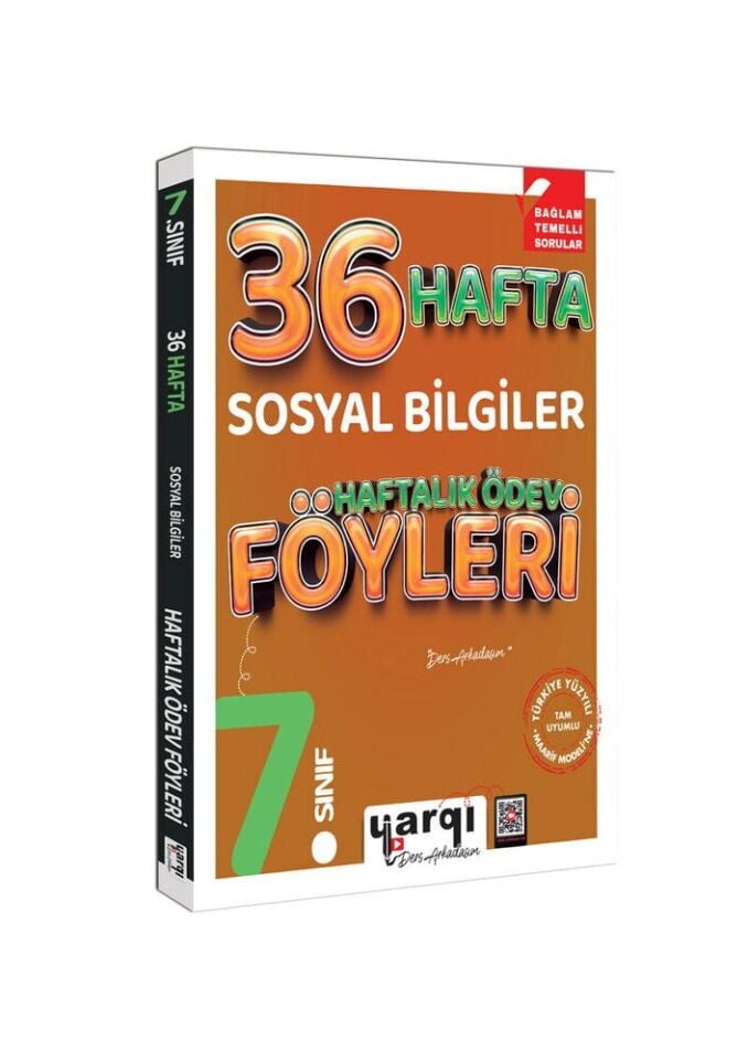 Yargı Yayınları 7. Sınıf 36 Hafta Sosyal Bilgiler Haftalık Ödev Föyleri