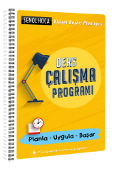 Şenol Hoca Yayınları Ders Çalışma Programı