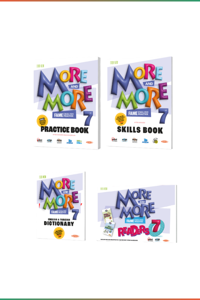 Kurmay ELT 7. Sınıf İngilizce More and More Seti Fame Practice 4 Kitap