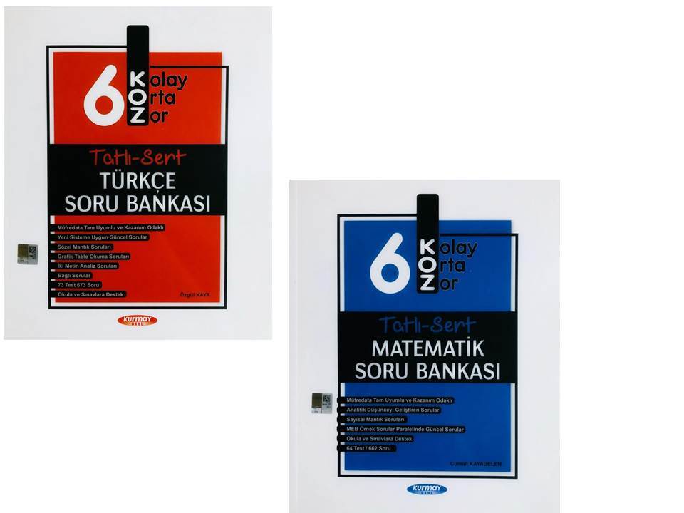 Kurmay Okul 6. Sınıf Türkçe Matematik Tatlı Sert Soru Bankası