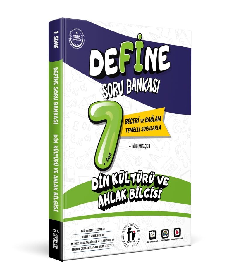 Fi Yayınları 7. Sınıf Define Din Kültürü ve Ahlak Bilgisi Soru Bankası