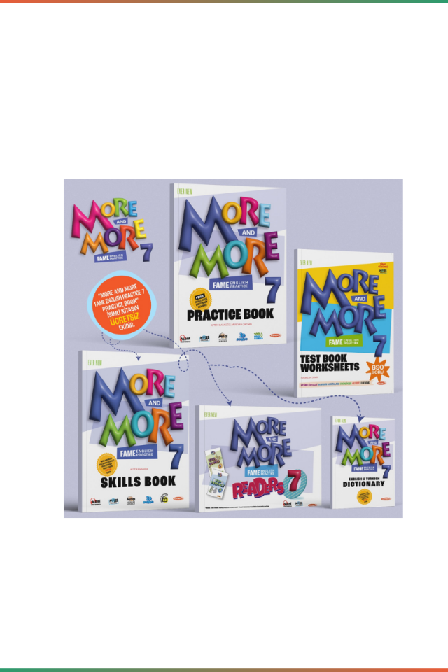 Kurmay ELT 7. Sınıf İngilizce More and More Seti Fame Practice 5 Kitap