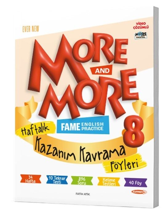 Kurmay ELT 8. Sınıf İngilizce More and More Föy Haftalık Kazanım Kavrama