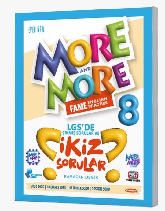 Kurmay ELT 8. Sınıf İngilizce More and More Çıkmış Sorular ve İkiz Sorular