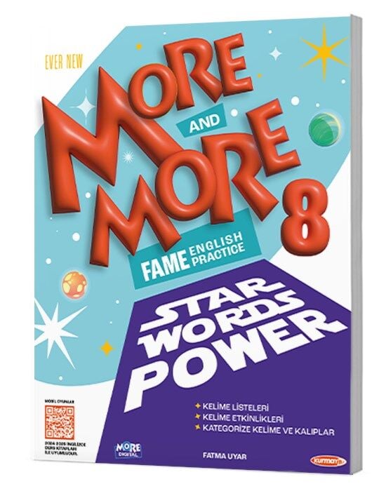 Kurmay ELT 8. Sınıf İngilizce More and More Kelime Kitabı Star Words Power