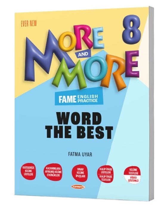 Kurmay ELT 8. Sınıf İngilizce More and More Word The Best Kelime Kitabı