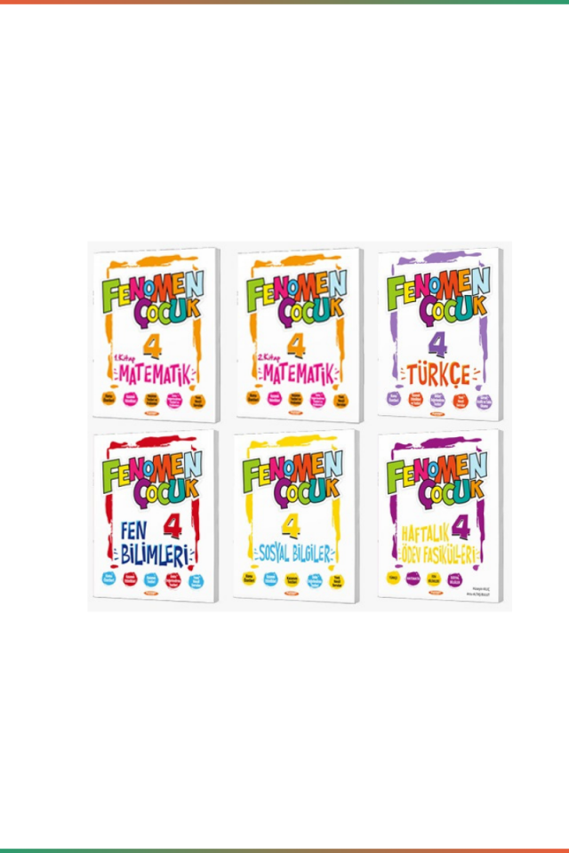 Kurmay Yayınları 4. Sınıf Fenomen Çocuk Seti Tüm Dersler 6 Kitap