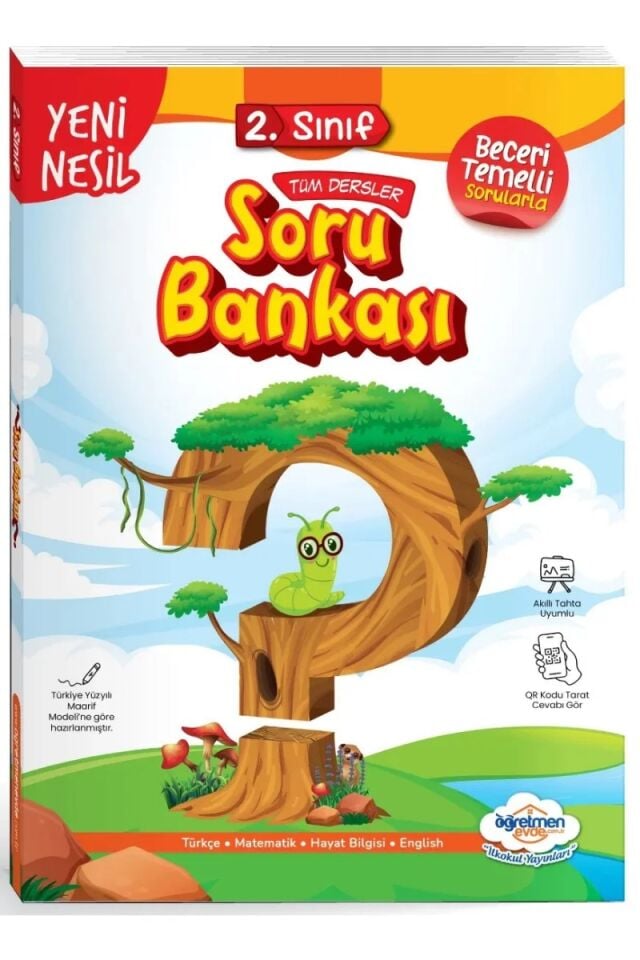 Öğretmen Evde Yayınları 2. Sınıf Tüm Dersler Yeni Nesil Soru Bankası
