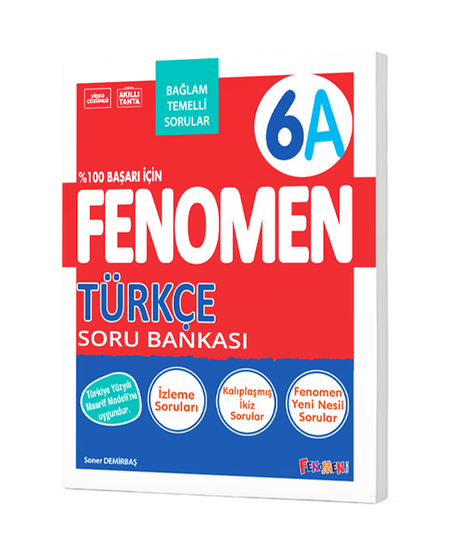 Fenomen Yayıncılık 6. Sınıf Türkçe 6A Soru Bankası