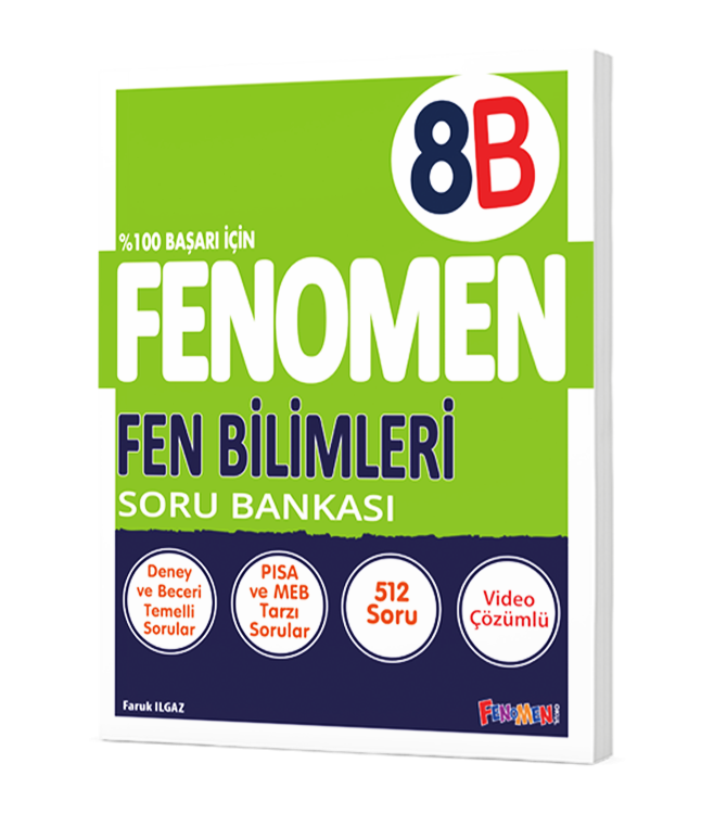 Fenomen Yayıncılık 8. Sınıf Fen Bilimleri 8B Soru Bankası