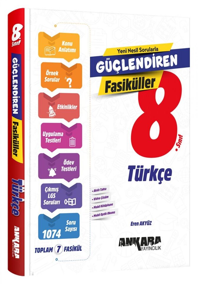 Ankara Yayıncılık 8. Sınıf Güçlendiren Türkçe Fasiküller