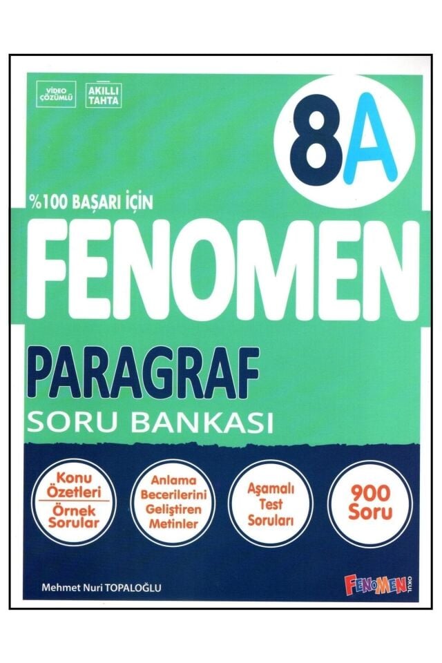 Fenomen 8. Sınıf Paragraf A Soru Bankası