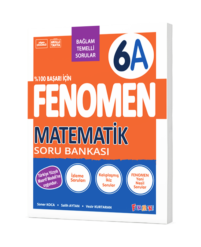 Fenomen Okul Yayınları 6A Matematik Soru Bankası