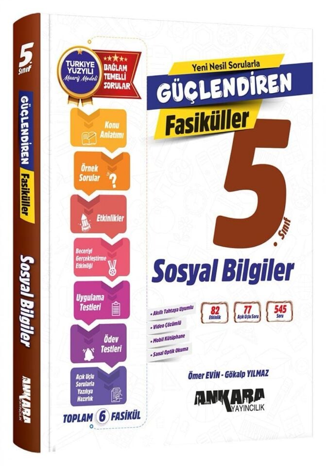 Ankara Yayıncılık 5. Sınıf Güçlendiren Sosyal Bilgiler Fasiküller