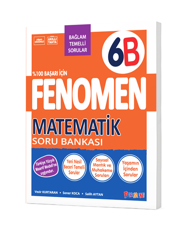 Fenomen Okul Yayınları 6B Matematik Soru Bankası