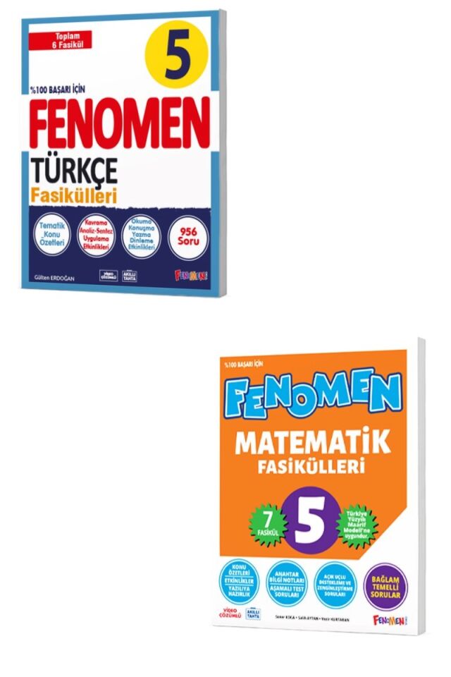 Fenomen Yayıncılık 5. Sınıf Türkçe ve Matematik Fasikülleri Seti
