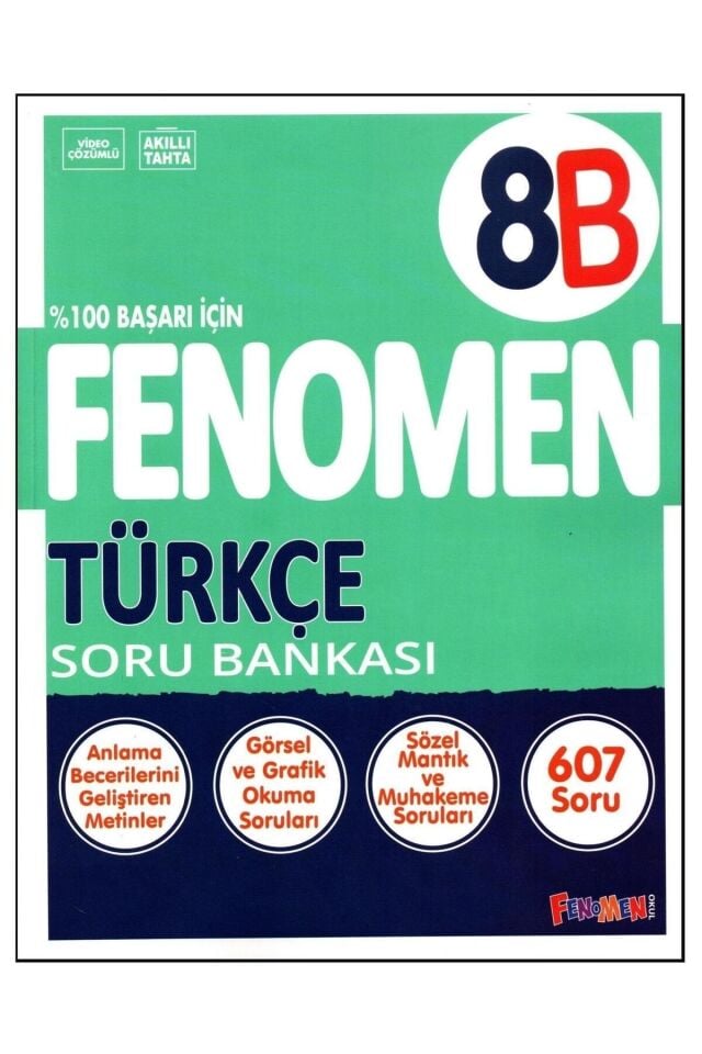 Lgs 8. Sınıf 8B Fenomen Türkçe Soru Bankası