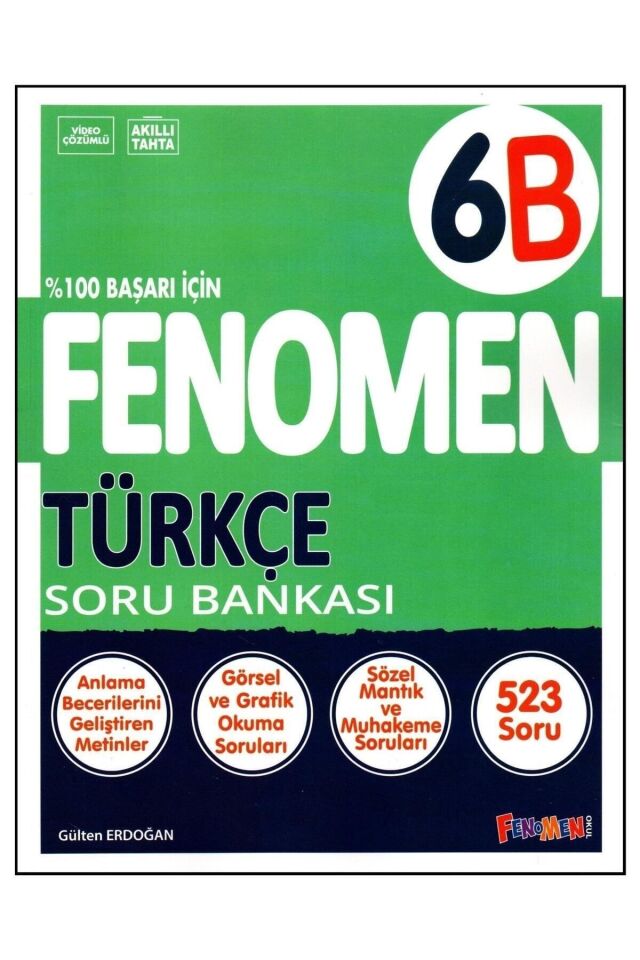 6. Sınıf 6B Fenomen Türkçe Soru Bankası