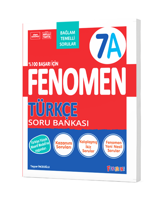 Fenomen Yayıncılık 7. Sınıf 7A Türkçe Soru Bankası