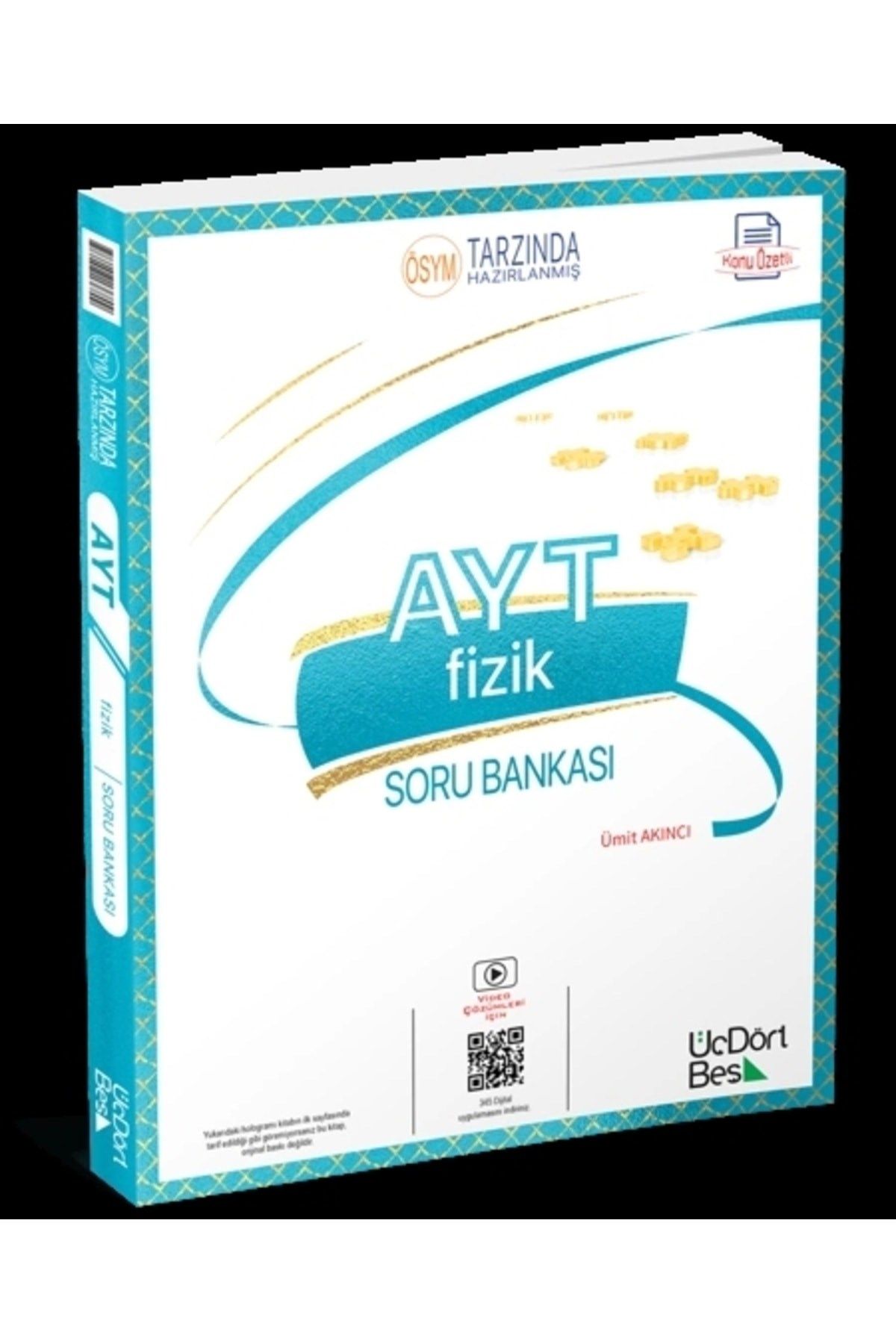 Üçdörtbeş Yayınları 2024 AYT Fizik Soru Bankası