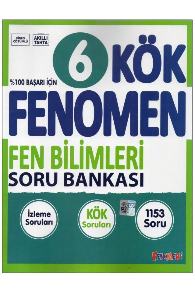Fenomen Yayıncılık 6. Sınıf Kök Fenomen Fen Bilimleri Soru Bankası