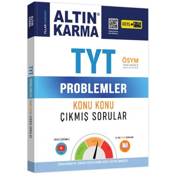 Altın Karma Yayınları TYT Problemler Konu Konu Çıkmış Sorular