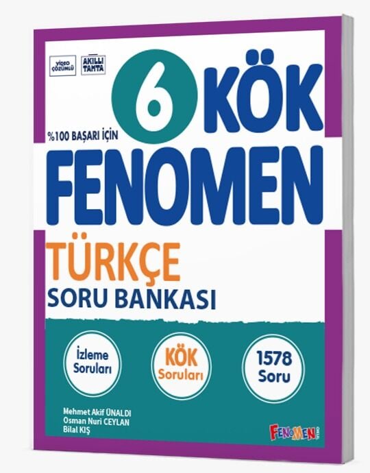 Fenomen Yayıncılık 6. Sınıf Kök Fenomen Türkçe Soru Bankası