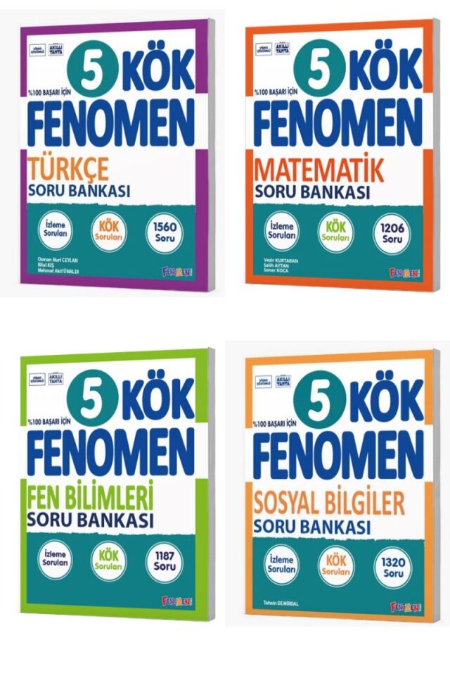 Fenomen Yayıncılık 5. Sınıf Kök Fenomen 4lü Soru Bankası Seti