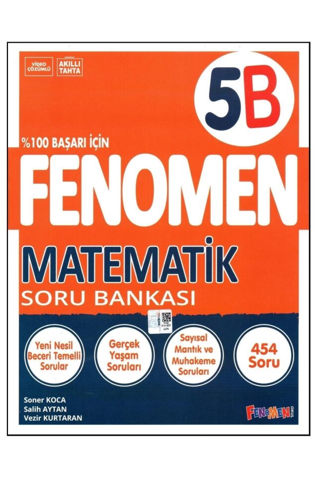5. Sınıf 5B Fenomen Matematik Soru Bankası