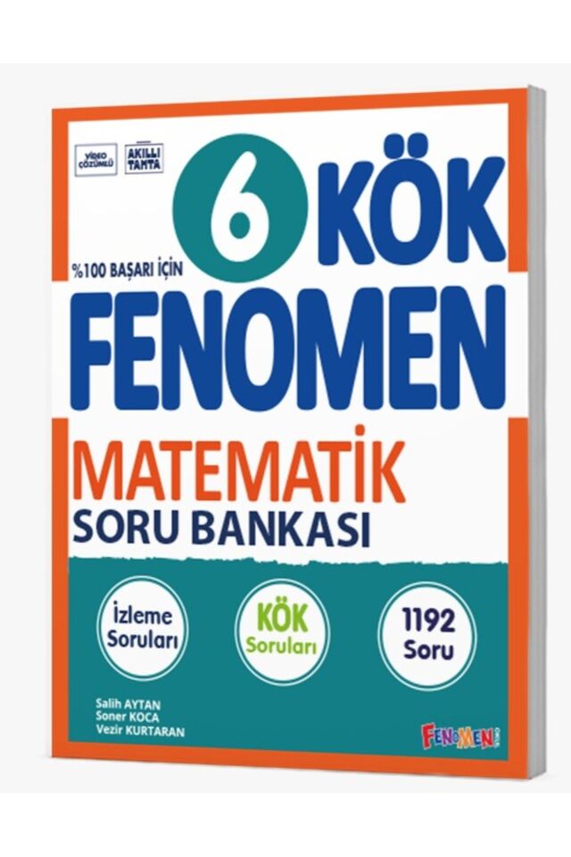 Fenomen Yayıncılık 6. Sınıf Kök Fenomen Matematik Soru Bankası