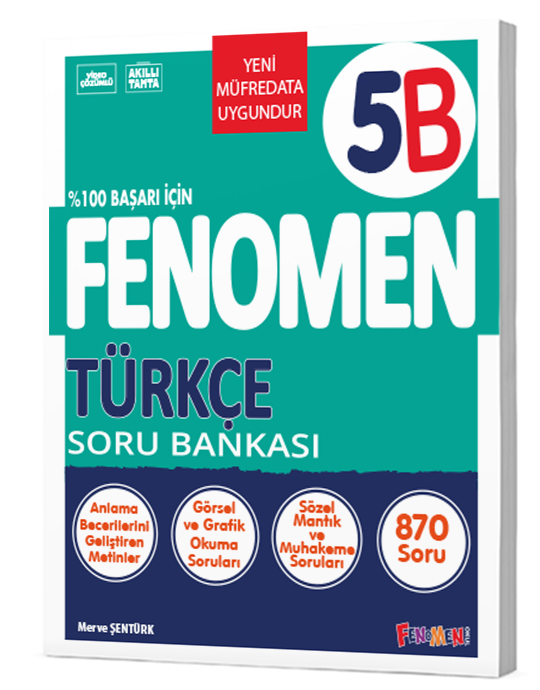 Fenomen Okul Yayınları 5B Türkçe Soru Bankası