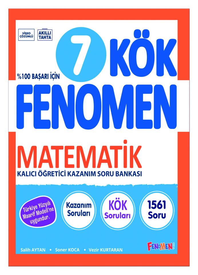 Fenomen Yayıncılık 7. Sınıf Kök Fenomen Matematik Soru Bankası