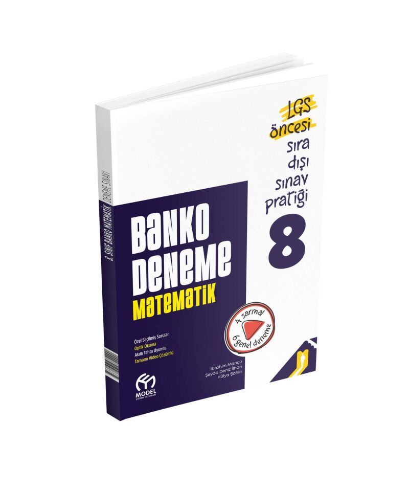 Model Eğitim Yayınları 8. Sınıf LGS Banko Matematik Deneme 4 Sarmal 6 Genel