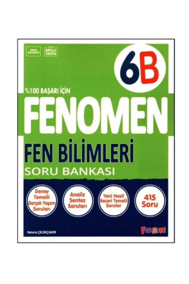 6. Sınıf 6B Fenomen Fen Bilimleri Soru Bankası