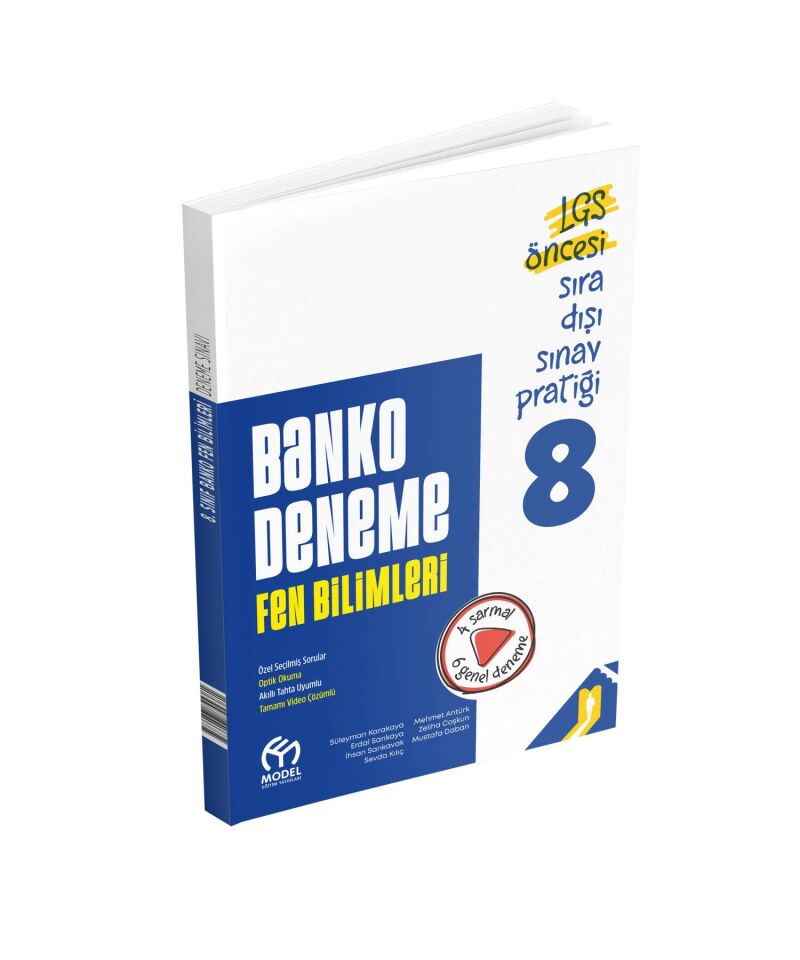 Model Eğitim Yayınları 8. Sınıf LGS Banko Fen Bilimleri Deneme 4 Sarmal 6 Genel