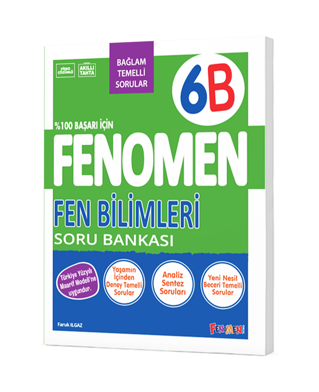 6. Sınıf 6B Fenomen Fen Bilimleri Soru Bankası