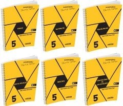 Hız Yayınları 5.Sınıf 6'lı Etkinlikli Defter Seti(T-M-F-S-D-İ)