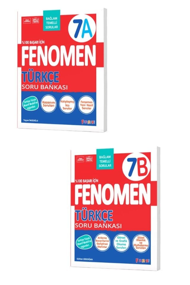 Fenomen Yayıncılık 7. Sınıf Fenomen Türkçe AB Soru Bankası Seti