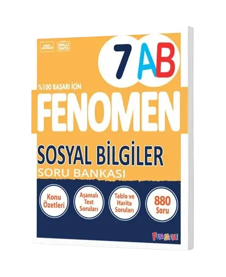 7. Sınıf AB Fenomen Sosyal Bilgiler Soru Bankası