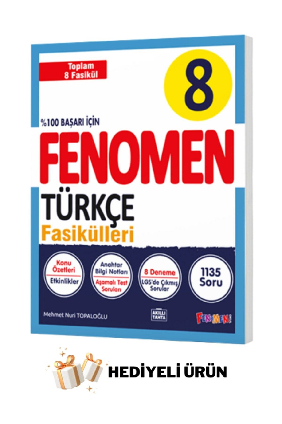 FENOMEN 8.SINIF LGS TÜRKÇE FASİKÜLLERİ 8 FASİKÜL KONU ÖZETLİ SORU BANKASI