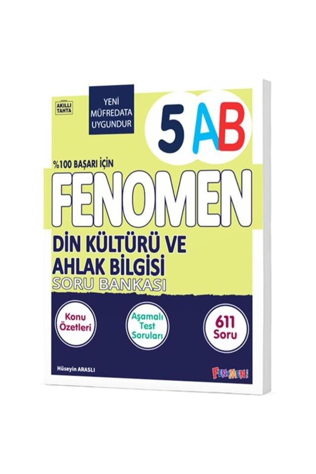 Fenomen Okul Yayınları 5AB Din Kültürü ve Ahlak Bilgisi Soru Bankası
