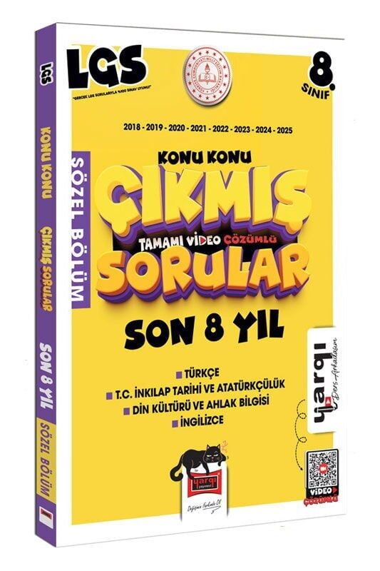Yargı Yayınları 8. Sınıf LGS Sözel Bölüm Konu Konu Çıkmış Sorular Son 8 Yıl