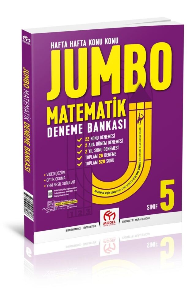 5. Sınıf Jumbo Matematik Deneme Bankası (26 Deneme)