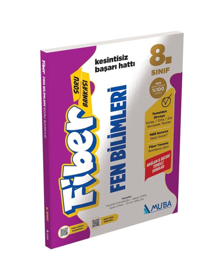 Muba Yayınları 8. Sınıf Fiber Fen Bilimleri Soru Bankası