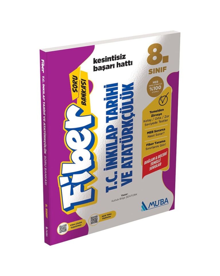 Muba Yayınları 8. Sınıf Fiber T.C. İnkılap Tarihi ve Atatürkçülük Soru Bankası