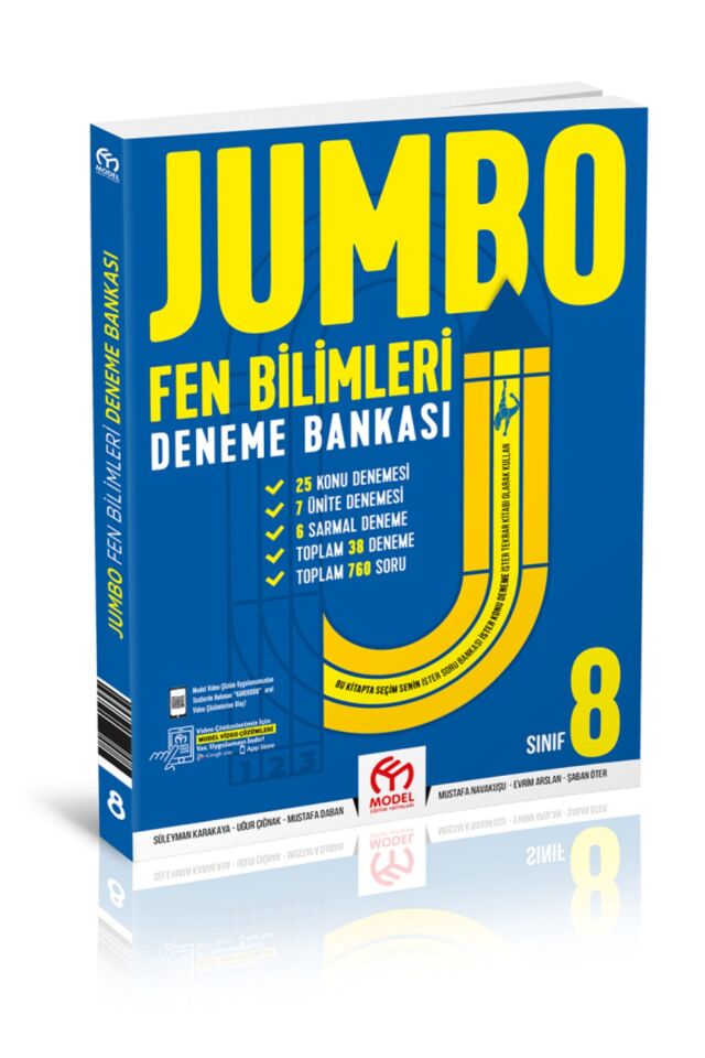 8. Sınıf Jumbo Fen Bilimleri Deneme Bankası (38 Deneme)