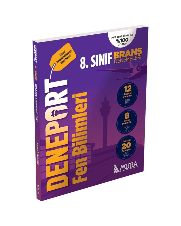 Muba Yayınları 8. Sınıf Deneport Fen Bilimleri Branş Denemeleri