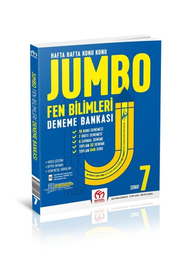 7. Sınıf Jumbo Fen Bilimleri Deneme Bankası (32 Deneme)